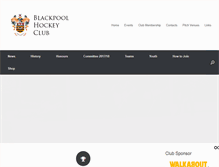 Tablet Screenshot of blackpoolhockeyclub.co.uk